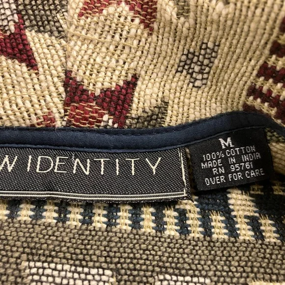 VTG 90s Tapestry Blazer Coat Womens M Button Up - Picture 10 of 10